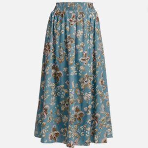Elie Tahari Dream Garden Floral Print Skirt, Cotton, Lined, Women's Size XL, NEW